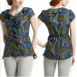 Anthropologie Tops - Anthropologie | Vanessa Virginia | Ruffle Blouse 8 Anthropologie Tops - Anthropologie | Vanessa Virginia | Ruffle Blouse 8